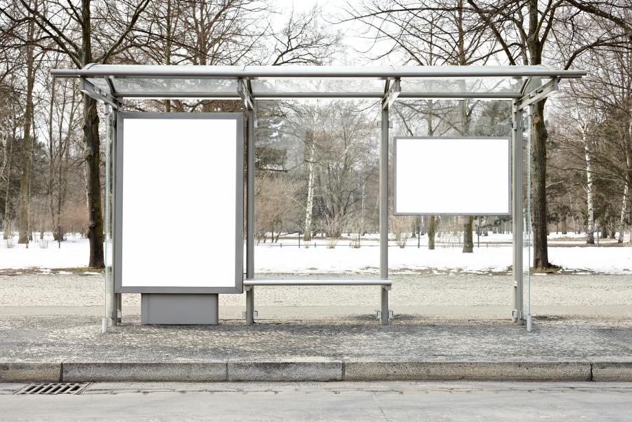 Empty billboard spaces