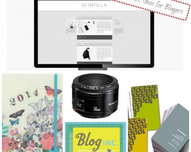 Christmas gift ideas for bloggers.